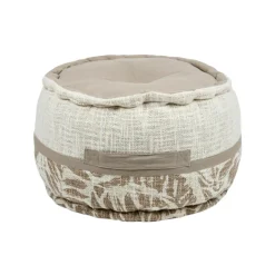 STOF Coussin de sol rond coton haut (40 x 30 cm) Hemera Taupe Best