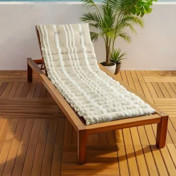 EMINZA Coussin de transat enroulable (180 x 60 cm) Nautira Ecru Hot