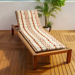 EMINZA Coussin de transat enroulable (180 x 60 cm) Nautira Orange New