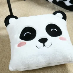 Coussin enfant carré (40 x 40 cm) Zamis Panda Blanc Best