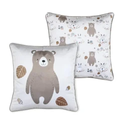 STOF Coussin enfant carré (40 x 40 cm) Gabin Taupe Hot
