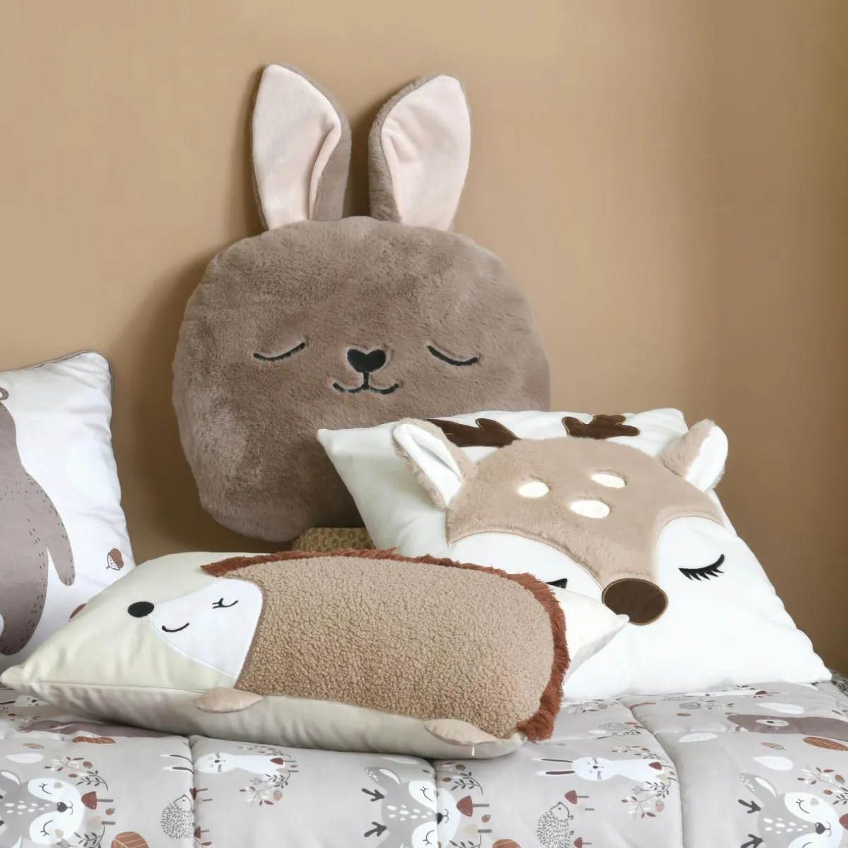 STOF Coussin enfant carré (40 x 40 cm) Gabin Beige Best