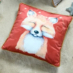 STOF Coussin enfant carré (40x40 cm) Ferdinand Rouge Discount