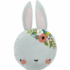 L'EFFET PAPILLON Coussin enfant Lapin (30 cm) Jardinage Blanc