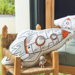 l'Effet Papillon Coussin enfant nuage coton (60 x 30 cm) Galaxie Blanc Clearance