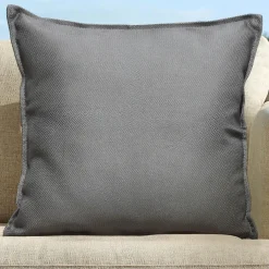 MOBELLIA Coussin extérieur carré (45 x 45 cm) Boraé Gris Outlet