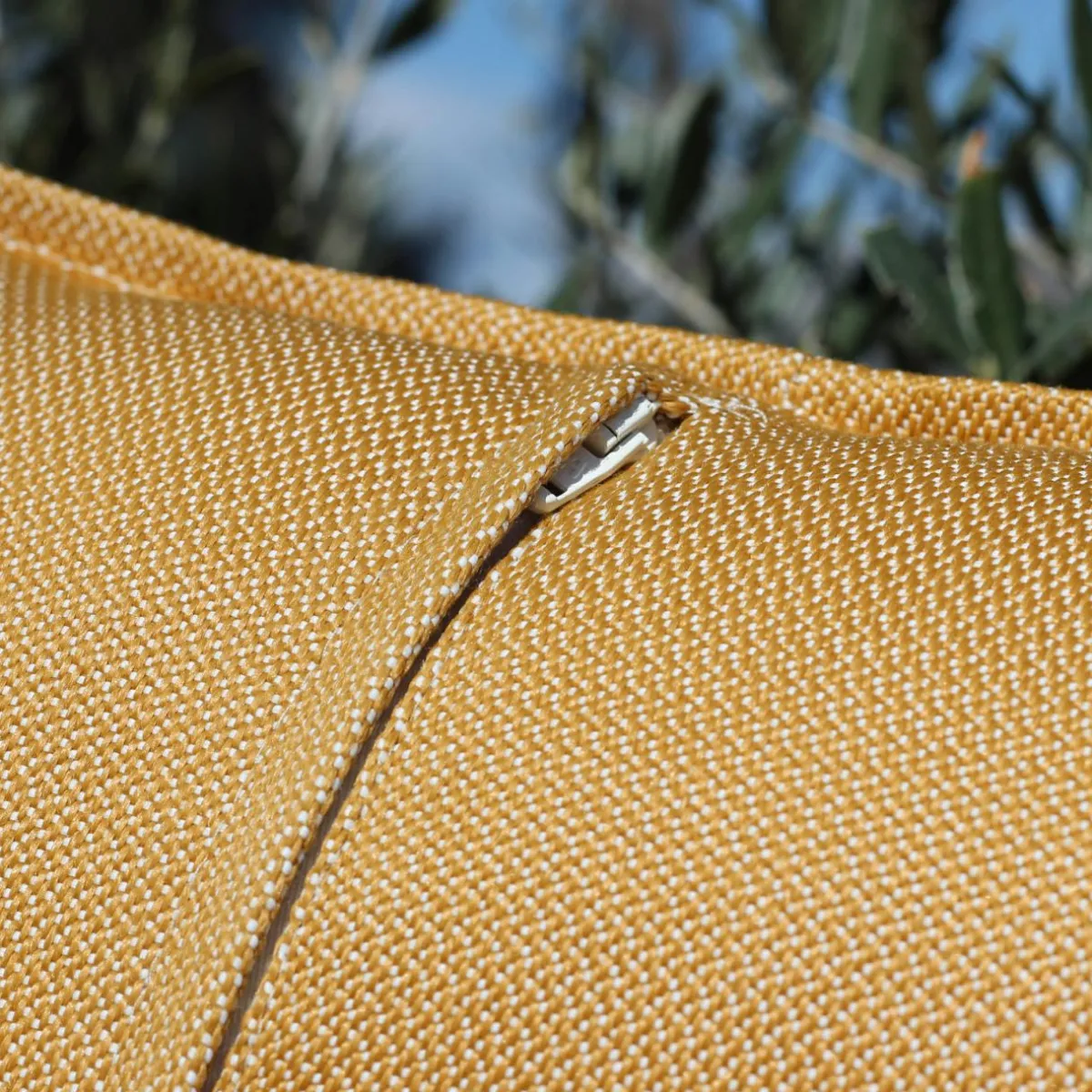 MOBELLIA Coussin extérieur carré (60 x 60 cm) Boraé Ocre Jaune ocre Clearance