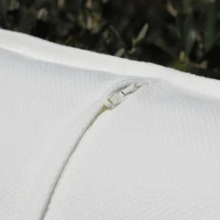 MOBELLIA Coussin extérieur carré (45 x 45 cm) Boraé Blanc Outlet