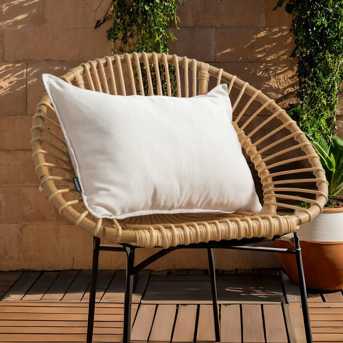 EMINZA Coussin extérieur rectangulaire (40 x 60 cm) Sunset Ecru Clearance