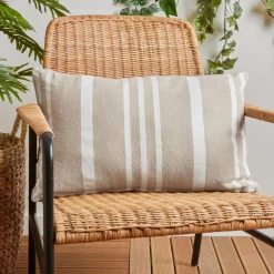 EMINZA Coussin extérieur rectangulaire (40 x 60 cm) Nautira Ecru