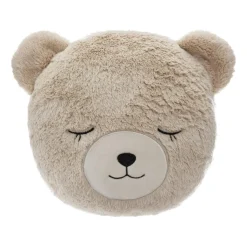 ATMOSPHERA Coussin fausse fourrure enfant (27 cm) Ours Beige New