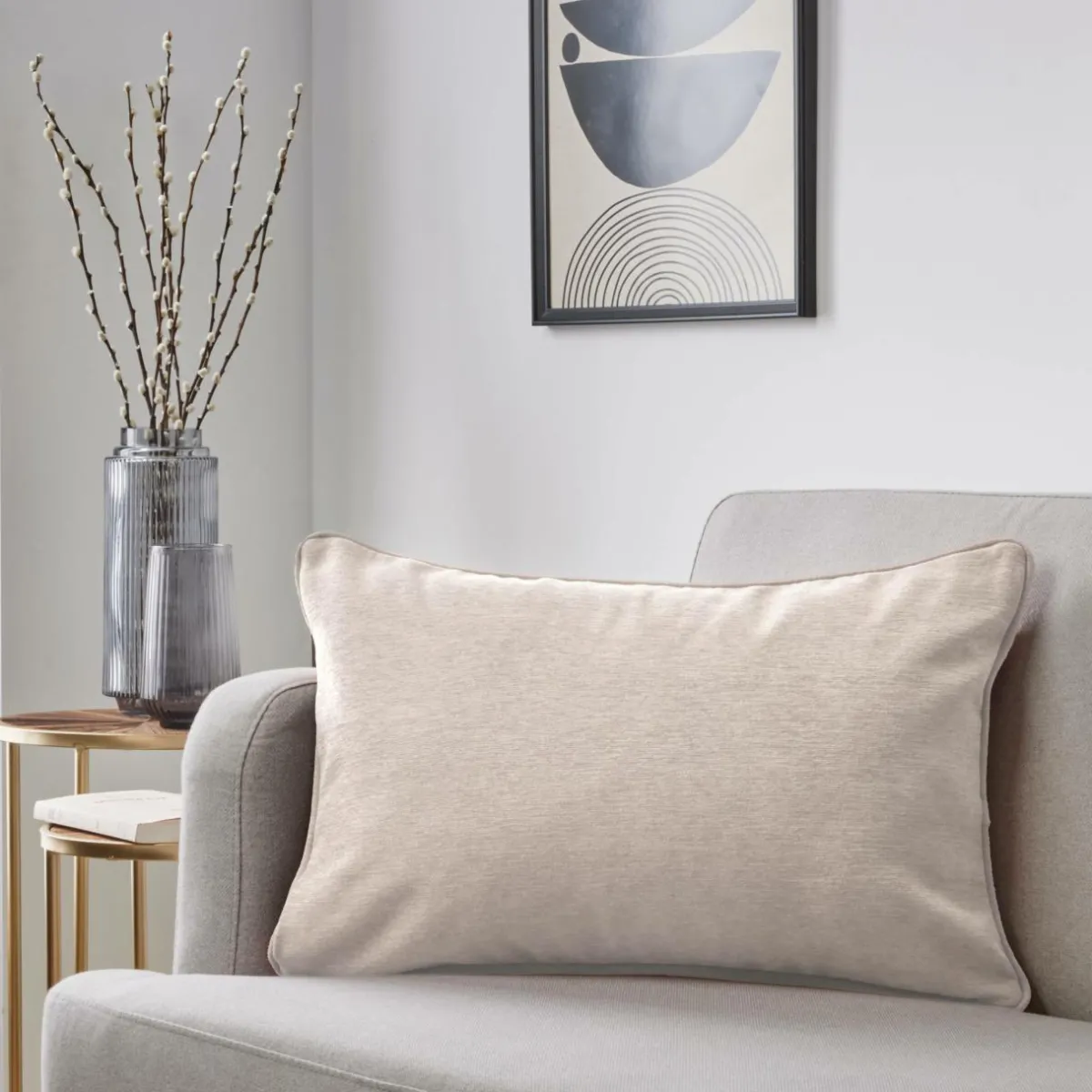 EMINZA Coussin rectangulaire (40 x 60 cm) Minuit Taupe Online
