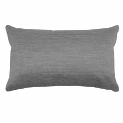 LOVELY CASA Coussin rectangulaire (30 x 50 cm) Béa Anthracite Gris foncé Sale