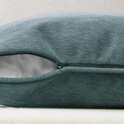 EMINZA Coussin rectangulaire (40 x 60 cm) Minuit Gris bleu Sale