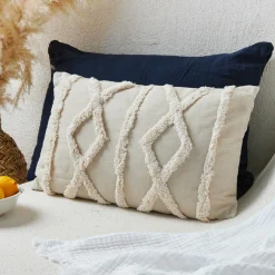 DOUCEUR D'INTERIEUR Coussin rectangulaire (30 x 50 cm) Safira Ecru Hot