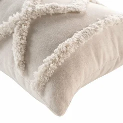 DOUCEUR D'INTERIEUR Coussin rectangulaire (30 x 50 cm) Safira Ecru Hot