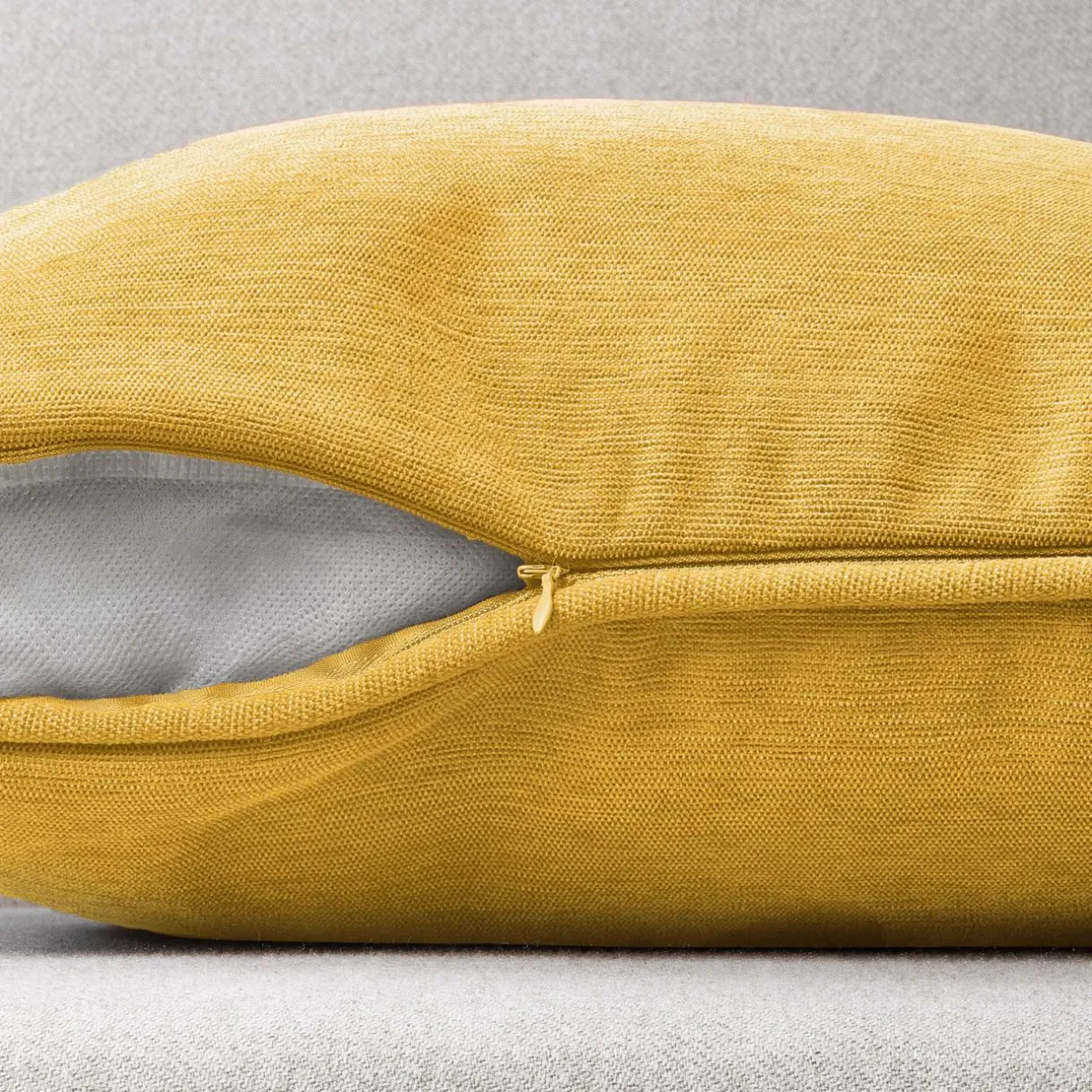 EMINZA Coussin rectangulaire (40 x 60 cm) Minuit Jaune ocre Best