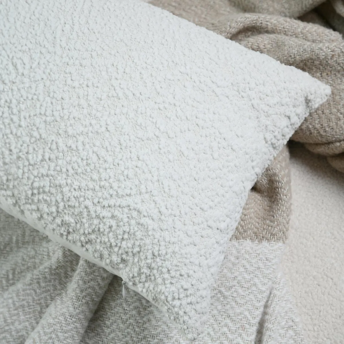 STOF Coussin rectangulaire (30 x 50 cm) Gresy Ivoire New