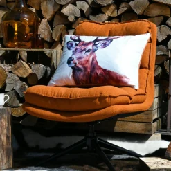 STOF Coussin Rectangulaire (40 x 60 cm) Faune Brun Marron Outlet