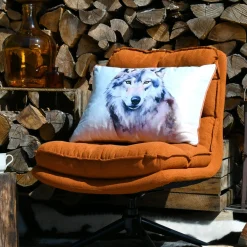 STOF Coussin Rectangulaire (40 x 60 cm) Faune Ecru New