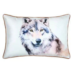 STOF Coussin Rectangulaire (40 x 60 cm) Faune Ecru New
