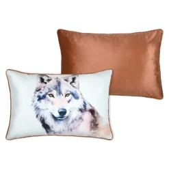 STOF Coussin Rectangulaire (40 x 60 cm) Faune Ecru New