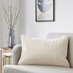 EMINZA Coussin Rectangulaire (40 x 60 cm) Minuit Sable Beige New
