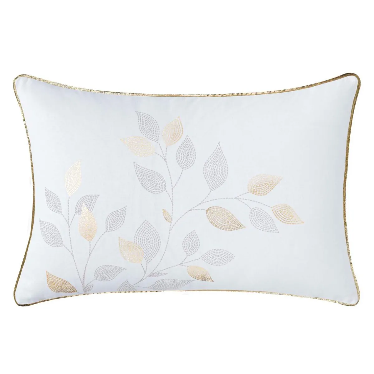 douceur d'intu017drieur Coussin rectangulaire coton (40 x 60 cm) Duchesse Blanc Best