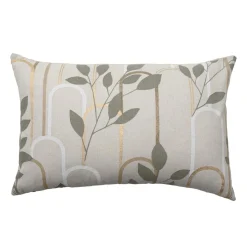 douceur d'intu017drieur Coussin rectangulaire coton (40 x 60 cm) Roseris Gris Clearance