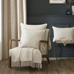 L'EFFET PAPILLON Coussin rectangulaire coton (40 x 60 cm) Sixtine Beige Online