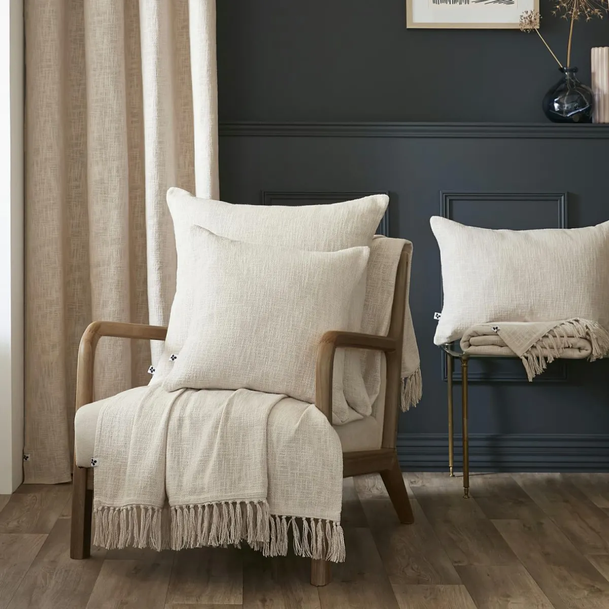 L'EFFET PAPILLON Coussin rectangulaire coton (40 x 60 cm) Sixtine Beige Online