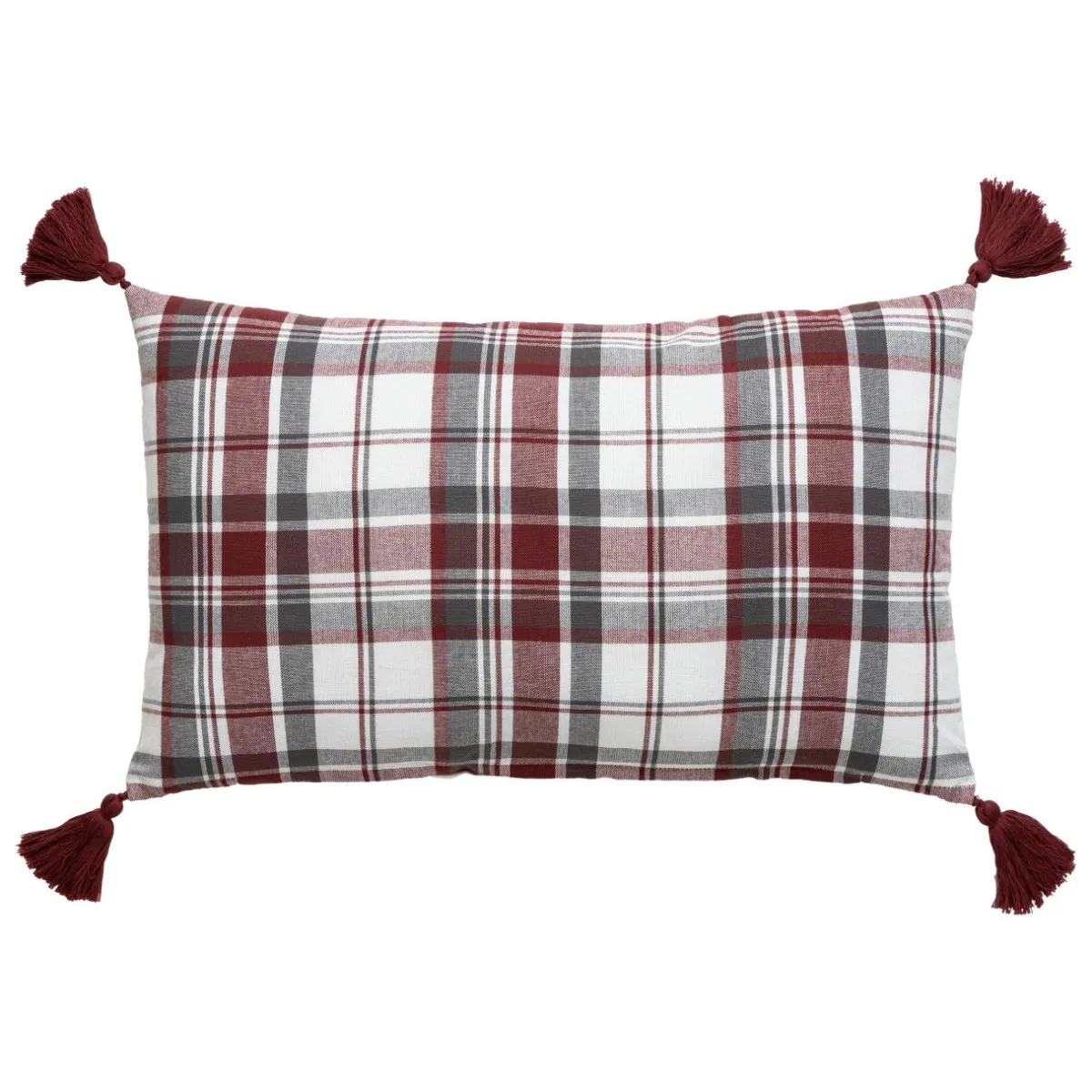 EMINZA Coussin rectangulaire coton (30 x 50 cm) Megeve Rouge Outlet