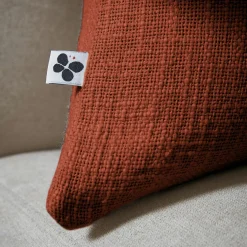 L'EFFET PAPILLON Coussin rectangulaire coton (40 x 60 cm) Sixtine Terracotta Best