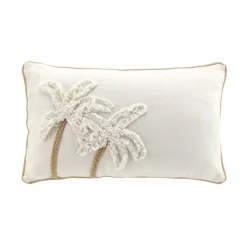 douceur d'intu017drieur Coussin rectangulaire coton (30 x 50 cm) Sahara Ecru New