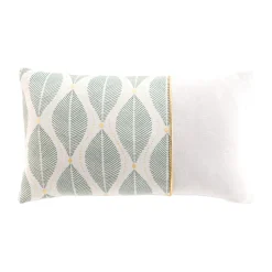douceur d'intu017drieur Coussin rectangulaire coton (30 x 50 cm) Maho sauge Vert Hot