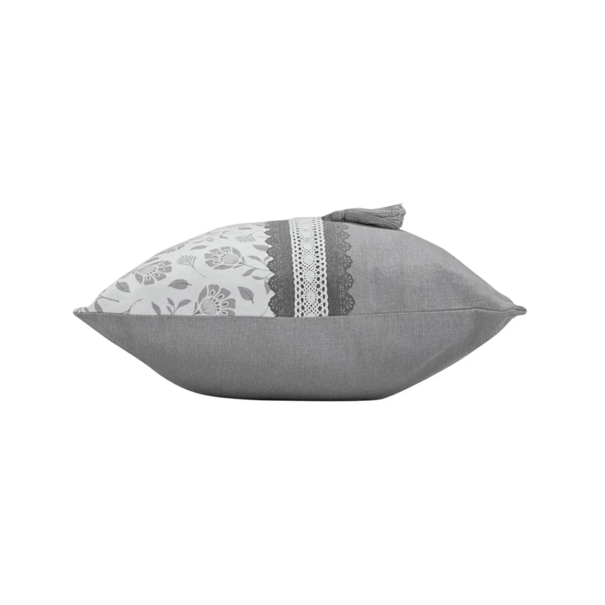 douceur d'intu017drieur Coussin rectangulaire coton (40 x 60 cm) Flavie Gris New