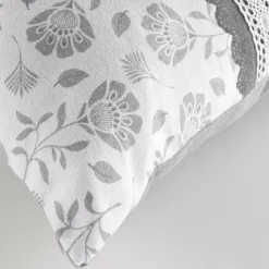 douceur d'intu017drieur Coussin rectangulaire coton (40 x 60 cm) Flavie Gris New