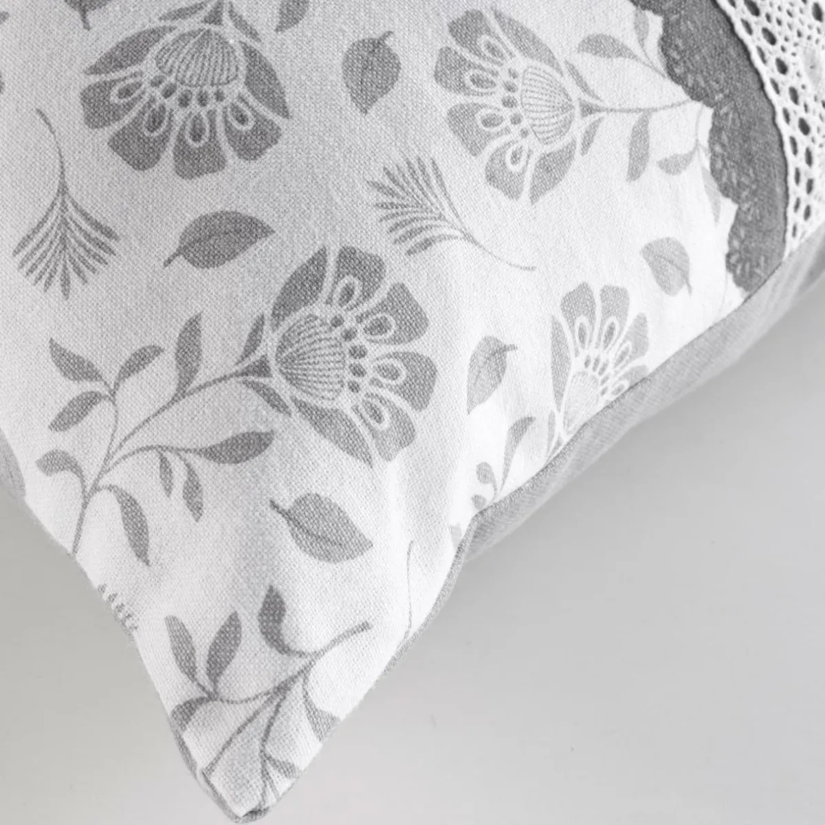 douceur d'intu017drieur Coussin rectangulaire coton (40 x 60 cm) Flavie Gris New