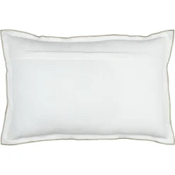 STOF Coussin rectangulaire coton (40 x 60 cm) Helios Blanc New