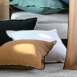 STOF Coussin rectangulaire coton (40 x 60 cm) Helios Blanc New