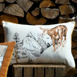 STOF Coussin Rectangulaire Coton (40 x 60 cm) Wildforest Camel Outlet