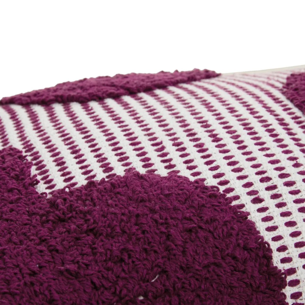 Atmosphera, cru017dateur d'intu017drieur Coussin rectangulaire coton (38 x 58 cm) Poppy Violet Best