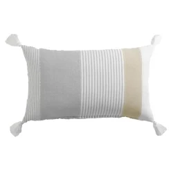 douceur d'intu017drieur Coussin rectangulaire coton (30 x 50 cm) Iliade Blanc Outlet