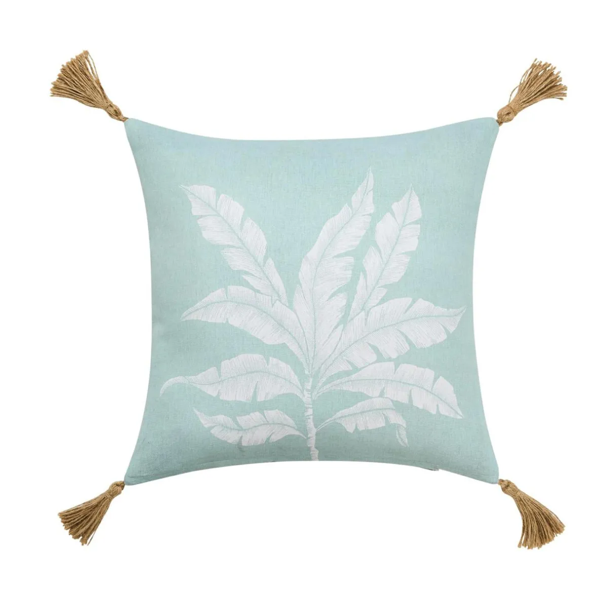 douceur d'intu017drieur Coussin rectangulaire coton (30 x 50 cm) Hera Bleu New