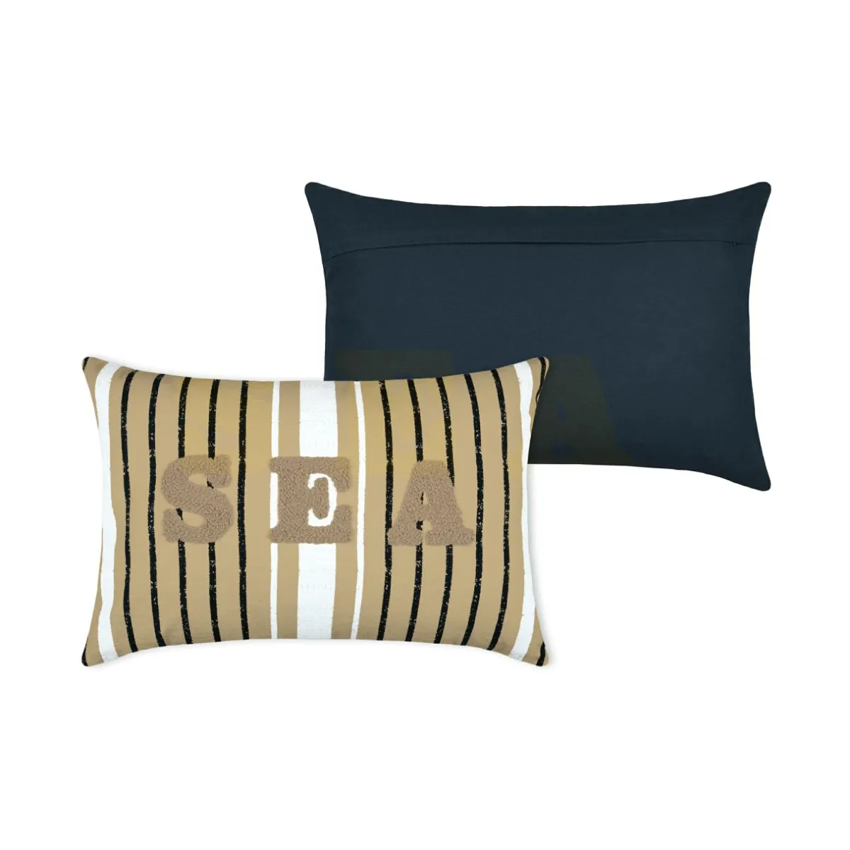 STOF Coussin rectangulaire coton (40 x 60 cm) Maritime Beige New