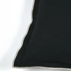 STOF Coussin rectangulaire coton (40 x 60 cm) Helios Noir