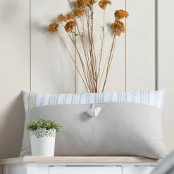 STOF Coussin rectangulaire coton (35 x 60 cm) Josephine Ecru New
