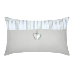 STOF Coussin rectangulaire coton (35 x 60 cm) Josephine Ecru New