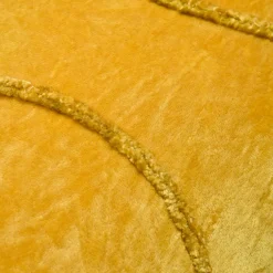 STOF Coussin rectangulaire coton (30 x 50 cm) Blokken Jaune moutarde Best