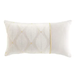 douceur d'intu017drieur Coussin rectangulaire coton (30 x 50 cm) Maho Blanc Sale